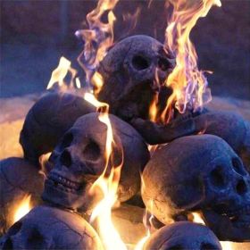 Halloween Stove Barbecue Party Decoration Simulation Skull