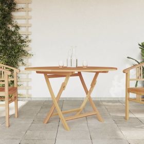 Folding Patio Table âˆšÃ² 47.2"x29.5" Solid Wood Teak