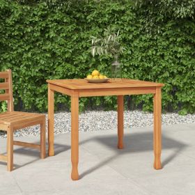 Patio Dining Table 33.5"x33.5"x29.5" Solid Wood Teak