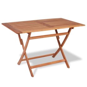 Folding Patio Table 47.2"x27.6"x29.5" Solid Teak Wood