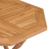 Folding Patio Table 33.5"x33.5"x29.9" Solid Teak Wood