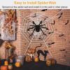 Halloween Decorations Spider Outdoor 49inch Halloween Spider with 126 inch Tarantula Mega Spider Web