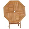 Folding Patio Table 33.5"x33.5"x29.9" Solid Teak Wood