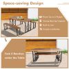 6-Person Outdoor Patio Dining Table Set with 2 Inch Umbrella Hole