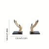 2pcs/set Witchy Hand Book Stand, Halloween Resin Witch Hand Bookcase Decoration, Halloween Horror Demon Hand Funny Crafts Desktop Bookcase Decoration