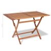 Folding Patio Table 47.2"x27.6"x29.5" Solid Teak Wood