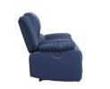 Zuriel Power Motion Loveseat; Blue PU 54616