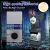 8.2 Feet Halloween Inflatable Gravestone with Gargoyle Yard Decoration and LED Lights