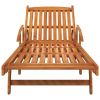 Sun Loungers 2 pcs Solid Wood Acacia