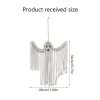 1pc, Halloween Decoration Hanging Ornaments Hand-woven White Ghost Wall Hanging Holiday Scene Arrangement Decorations, Halloween Decor, Holiday Decor