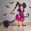 Halloween Witch Broom, Broom Props, Halloween Performance Role -playing Party, Halloween Clothing Decoration