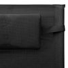 Sun Lounger Textilene Black and Gray