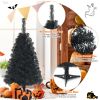 36 Inch Unlit Artificial Christmas Mini Tree with Plastic Stand