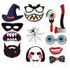 37pcs Halloween Photo Booth Props Kit Halloween Party Decorations