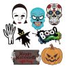 37pcs Halloween Photo Booth Props Kit Halloween Party Decorations