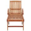 Sun Lounger Solid Teak Wood