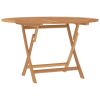 Folding Patio Table âˆšÃ² 47.2"x29.5" Solid Wood Teak