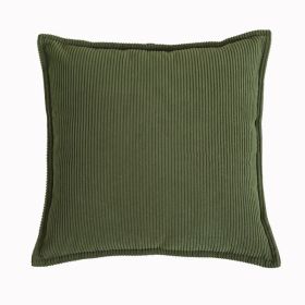 High-end Solid Color Pillow Sofa Living Room Cushions (Option: Yellowish Green-35x55cm Throw Pillow Cover)