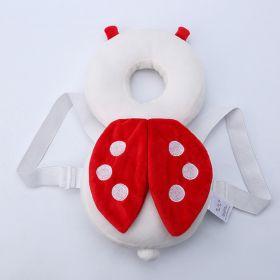 Baby Toddler Headrest Head Bump Protection Back Support (Option: White Ladybug)