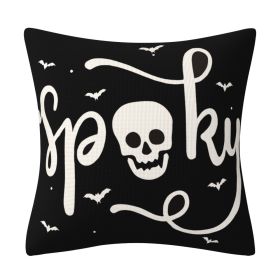 Halloween Pillow Cover Home Decoration Linen Cushion (Option: 2style-45x45cm)