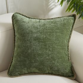 American Country Style Pillow Living Room Sofa Slightly Luxury Decoration (Option: Edge Weaving 45x45cm-Single Pillowcase)