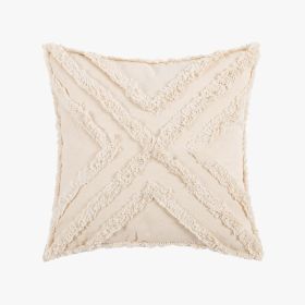 Tassel Tufted Pillow Decoration Cushion Cover (Option: 45x45cm-Pillowcase With Pillow Core)