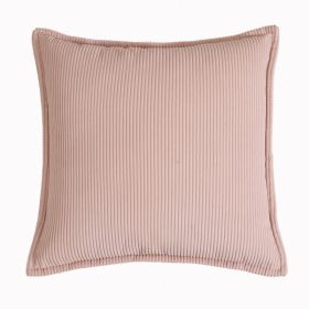 High-end Solid Color Pillow Sofa Living Room Cushions (Option: Pink bean color-50x50cm Throw Pillow Cover)