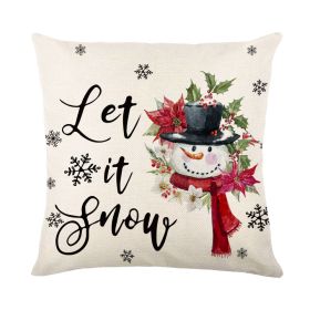 Modern Minimalist Christmas Pillow Cover (Option: QJ0721 11-45 X45cm Without Pillow)