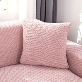 Car Lumbar Support Pillow Nap Office (Option: Abstract Light Pink-Pillow Cover)