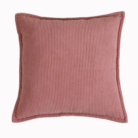 High-end Solid Color Pillow Sofa Living Room Cushions (Option: Red coffee color-50x50cm Throw Pillow Cover)