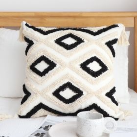 Bohemian Line Tufting Pillow Cover Simple Prismatic (Option: 4 Style-45 X45cm Without Core)