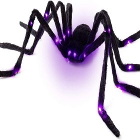 Halloween Spider Decorations Giant Spider Light Up (size: 30cm)