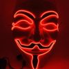 Halloween Led Hacker Mask V Vendetta Mask Adult Glowing Cosplay Mask