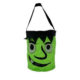 Halloween Bucket DIY Halloween Bag Pumpkin Basket with Handle for Kids Trick-or-Treating (Pattern: style4)