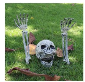 Halloween Decor Realistic Skull Hand Bone Skull Props Skull Ornaments (Color: A1)