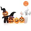 Halloween Festives Inflatable Spoof Ghost Yard Decoration With LED Lights