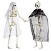 Halloween Skeletons 2 Pcs, Full Body Posable Joints Skeletons Decoration