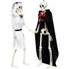 Halloween Skeletons 2 Pcs, Full Body Posable Joints Skeletons Decoration