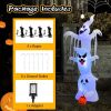 Holiday Backyard Decor Halloween Inflatable Horror Ghost  W/LED Lights