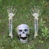 Realistic Skeleton Stakes Halloween Decorations Scary Skull Skeleton Hand Bone For Yard Lawn Stake Garden Graveyard home decor