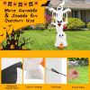 Holiday Backyard Decor Halloween Inflatable Horror Ghost  W/LED Lights