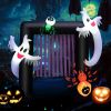 Halloween Outdoor Spoof Tree Monster Ghost Blow Up Yard Decoration W/ Built-In Led Lights