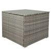 Patio Furniture Sets, 7-Piece Patio Wicker Sofa , Cushions, Chairs , a Loveseat , a Table and a Storage Box