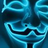 Halloween Led Hacker Mask V Vendetta Mask Adult Glowing Cosplay Mask