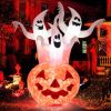 Happy Halloween Inflatable Spoof Ghost Yard Decoration With LED Lights