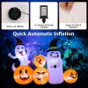 Halloween Festives Inflatable Spoof Ghost Yard Decoration With LED Lights