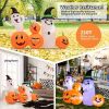 Halloween Festives Inflatable Spoof Ghost Yard Decoration With LED Lights