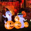 Halloween Festives Inflatable Spoof Ghost Yard Decoration With LED Lights