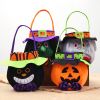 Halloween Pumpkin Bucket Handheld Bag Candy Gift Box