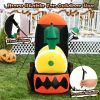 Halloween Outdoor Spoof Tree Monster Ghost Blow Up Yard Decoration W/ Built-In Led Lights